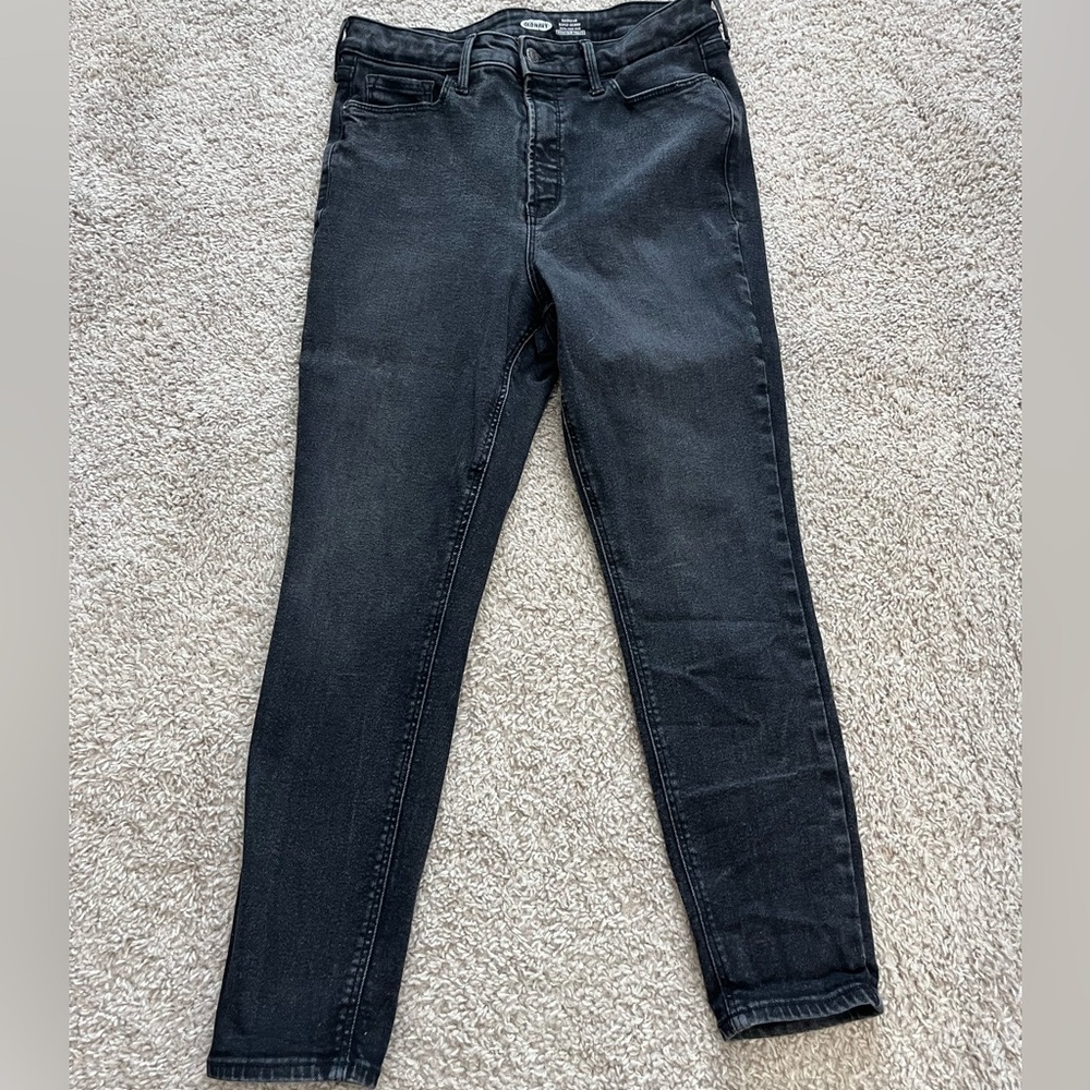 Old Navy Women's Dark Gray/Black Skinny Jeans size 14